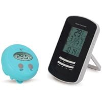 12/ x 12/ x 4/ cm Bianco TFA 40.1053.50/ Termometro per Sauna con Anello in policarbonato