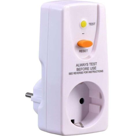 Intermediate socket for protection against electric shock - 16 A 220-250 V - 10 mA sensitivity