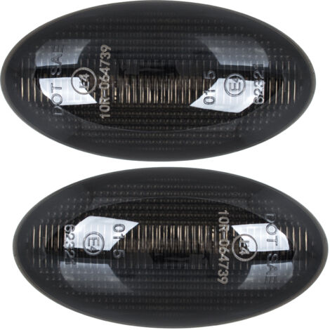 Intermitentes laterales LED Premacy para Mazda 2 3 5 6 MPV, AHUMADOS, DIN脕MICOS, 2 uds., JUEGO
