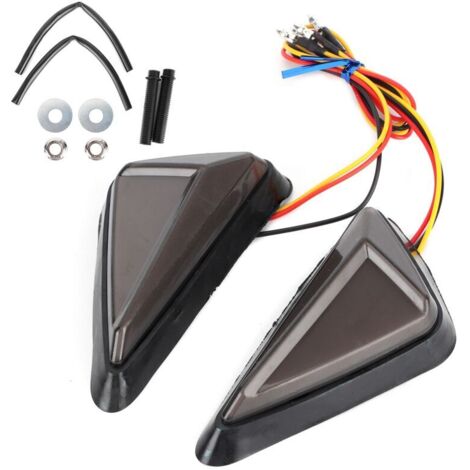 intermittent universal triangular LEDs in L shape, high light, white and amarillo color,