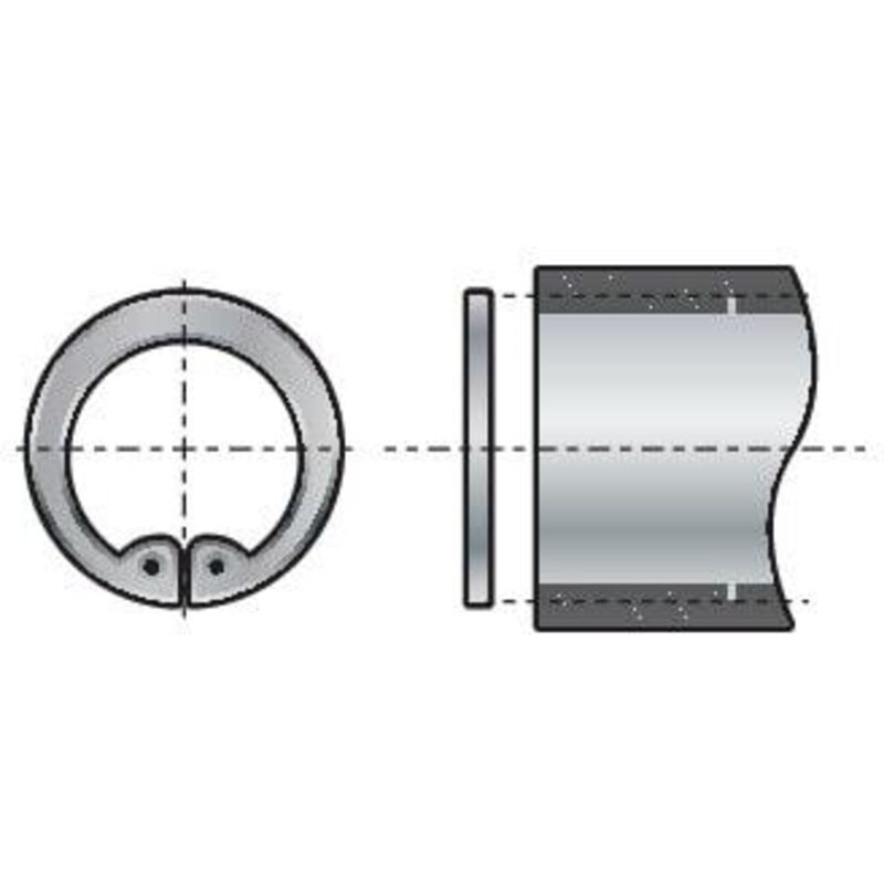8MM din 472 Internal Circlips (Pack 50) - Qualfast