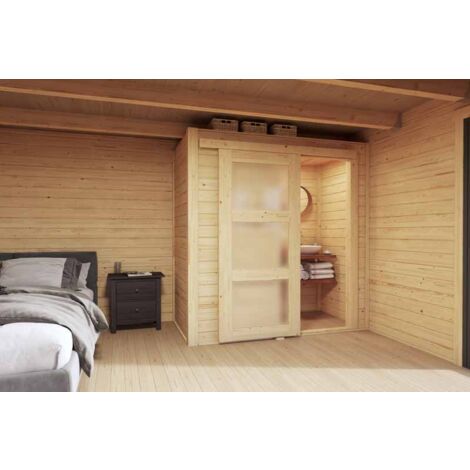Internal room kit S-Log Cabin, Wooden Garden Room, Timber Summerhouse, Home Office - H205 cm