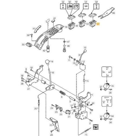 INTERNE POUR PRISE DE FORCE ARRIÈRE PARK PRO 20 - ORIGINAL STIGA - 9400-0295-01