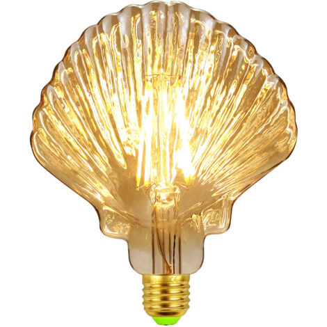 Internet berühmte retro licht unregelmäßigen birne 220V 4W 2700K goldene schale super große warmes licht