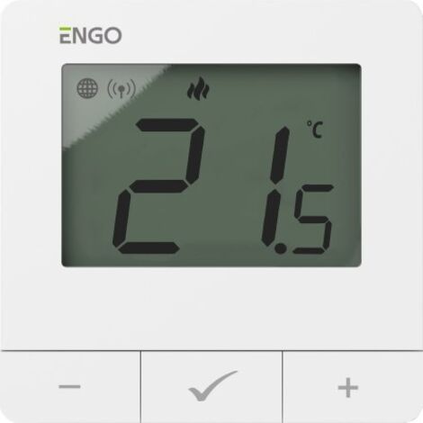 Internet-Temperaturregler, ENGO E25-230W, Aufputz, ZigBee/868MHz, 230V, weiß
