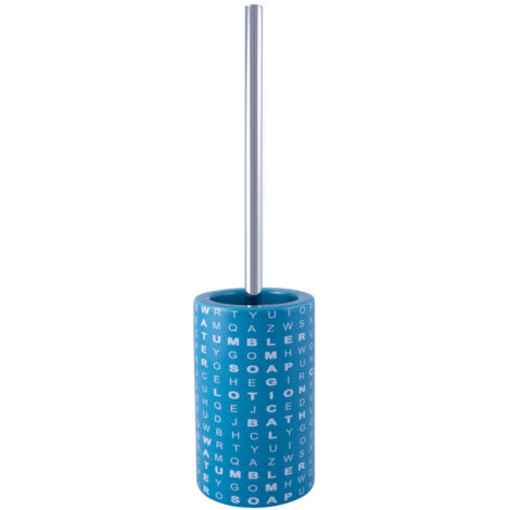 INTERNI AWD Enzo 1289 scopino per WC, lettere blu, ceramica