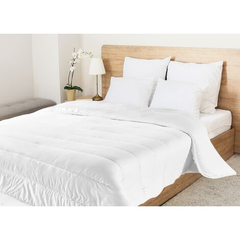 Interno Piumino Anallergico Piumone Estivo 100gr/mq Microfibra Colore Bianco Lavabile, misuraSingolocoloreEstivo