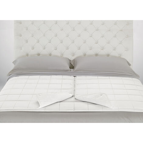 Interno Piumino Anallergico Piumone Letto Matrimoniale Lui-Lei Estate Inverno Bianco Lavabile
