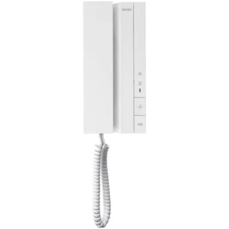 Interphone 2 fils avec combiné – 2 boutons – Signalisation visuelle et acoustique – Installation murale – Classe A1 – IP30 – Elvox
