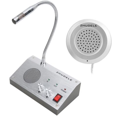 Interphone à Double Voie Avec Haut-Parleur Pour Guichet de Banque - Bureau - Magasin