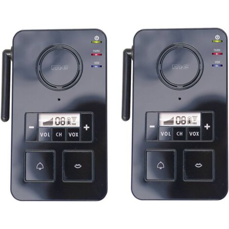 Interphone classique m-e modern-electronics FS 2.1 radio 446 MHz 2000 m noir S39837