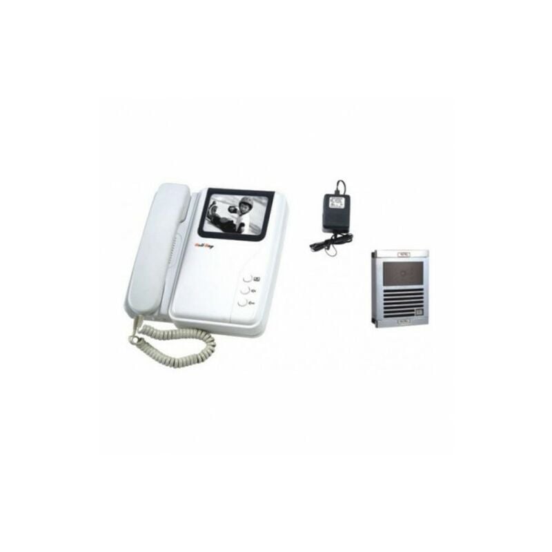 Interphone Electronique Villa Portier Vidéo nb Saillie (Caméra Moniteur) Noir et Blanc