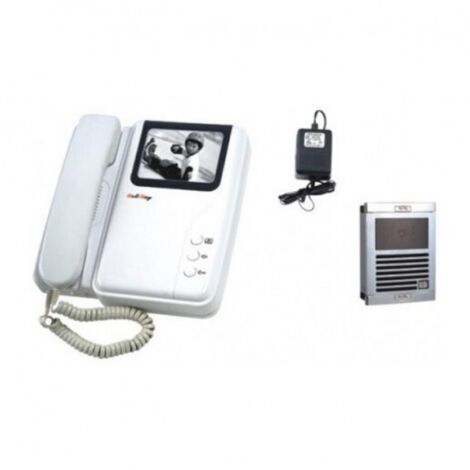 Interphone Electronique Villa Portier Vidéo NB Saillie (Caméra Moniteur) Noir et Blanc