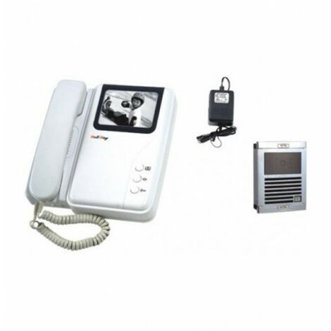 Interphone Electronique Villa Portier Vidéo NB Saillie (Caméra Moniteur) Noir et Blanc