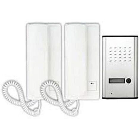 Interphone Mural Externe Double Combiné Bouton D'ouverture De Portail 3208aa Cw593