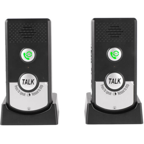 Interphone sans fil avec sonnette et système d'interphone vocal bidirectionnel, idéal pour les familles, les personnes âgées, les patients hospitalisés et le personnel soignant