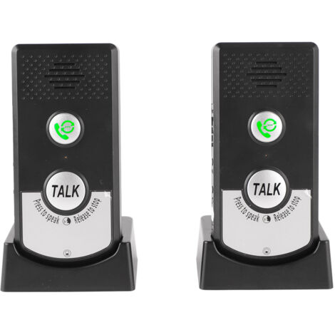 Interphone sans fil avec sonnette et système d'interphone vocal bidirectionnel, idéal pour les familles, les personnes âgées, les patients hospitalisés et le personnel soignant