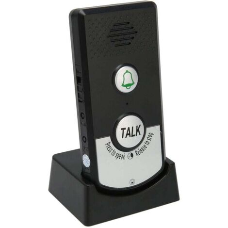 Interphone sans fil avec sonnette - Pénétration du signal optimale - Convient pour maison, hôtel, usine, hôpital - Interface utilisateur intuitive et installation simple