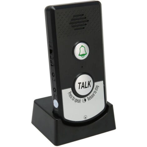 Interphone sans fil avec sonnette - Pénétration du signal optimale - Convient pour maison, hôtel, usine, hôpital - Interface utilisateur intuitive et installation simple