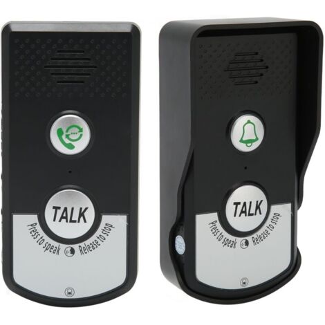Interphone sans fil étanche IP54 – Portée 1000m – Batterie lithium 2000mAh – Installation sans câblage – Pour maison et hôtel