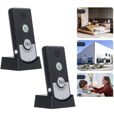 Interphone sans fil H8 longue portée – Communication intérieur/extérieur étanche – Installation facile – 1000m portée – 2 unités incluses