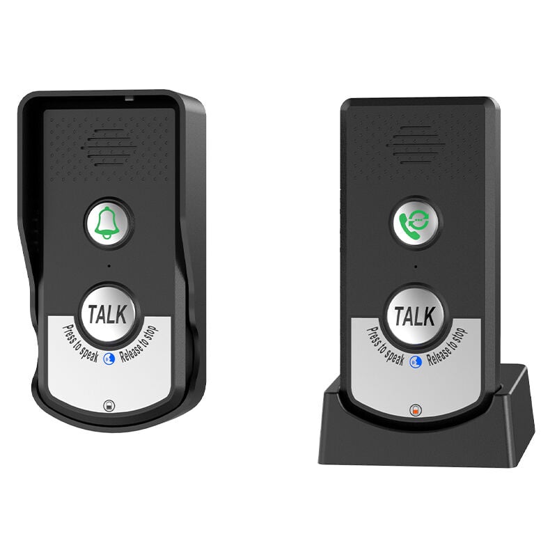 Lifcausal - Interphone sans fil rechargeable intelligent pour la maison, communication bidirectionnelle en temps réel, 3 niveaux de volume, longue