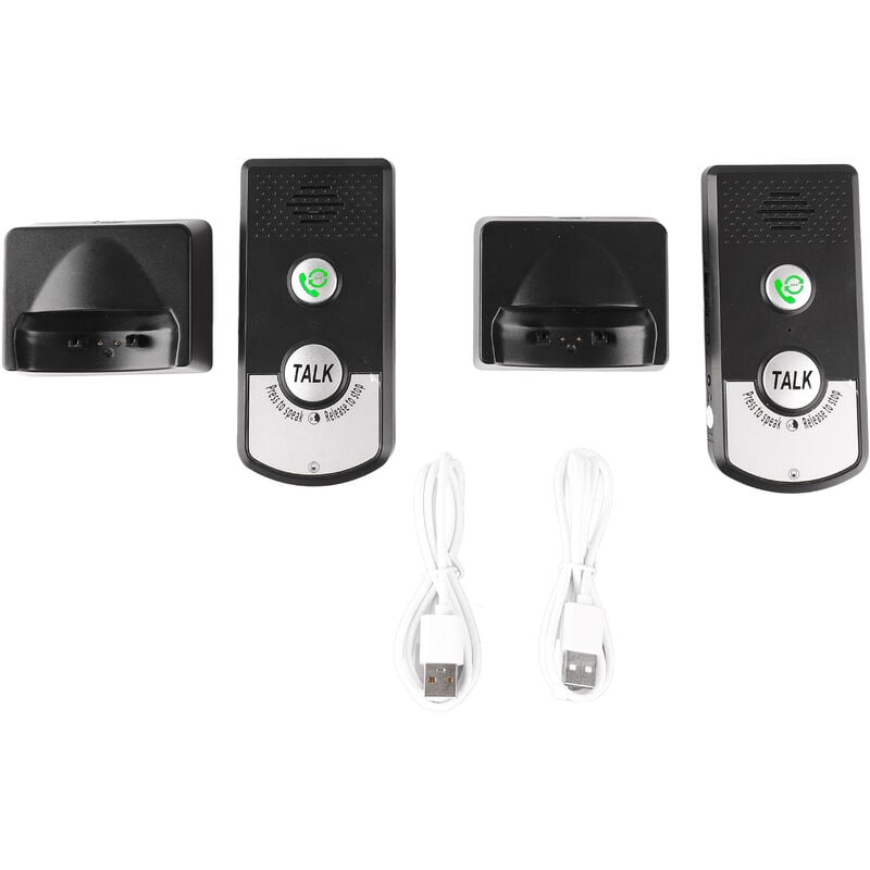 YB - Jeffergarden Interphone sans fil, sonnette, système d'interphone vocal bidirectionnel, pour la maison, les personnes gées, les patients