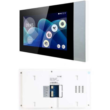 Interphone Vidéo avec Caméra 7 Pouces TY - Système de Surveillance Double Communication IR Vision Nuit Extérieur Intérieur Maison Bureau