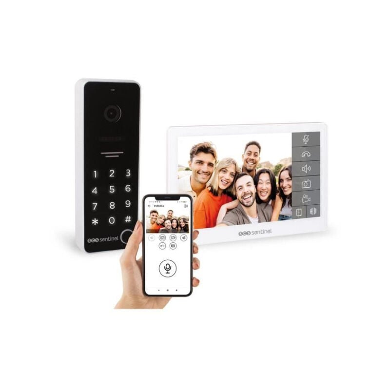 Interphone vidéo connecté avec clavier a code - SCS SENTINEL - CodeVisio Wi-Fi - 6 mélodies