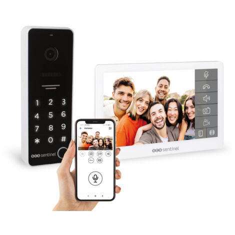 Interphone vidéo connecté avec clavier a code - SCS SENTINEL - CodeVisio Wi-Fi - 6 mélodies