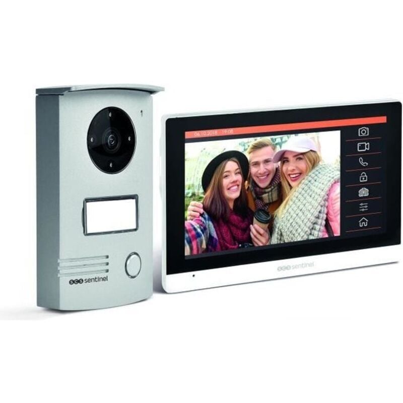 Interphone vidéo filaire visiodoor 7+ - garantie 5 ans - Scs Sentinel