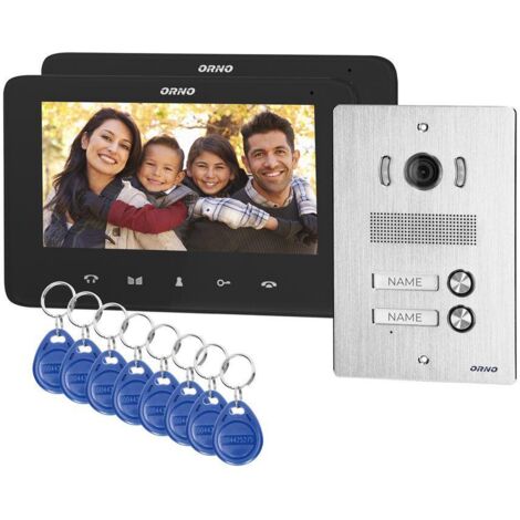 Interphone vidéo multifamilial INDI MULTI P OR-VID-VP-1072/B noir