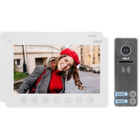 Interphone vidéo multifamilial NOVEO MULTI2 OR-VID-EX-1063/W blanc