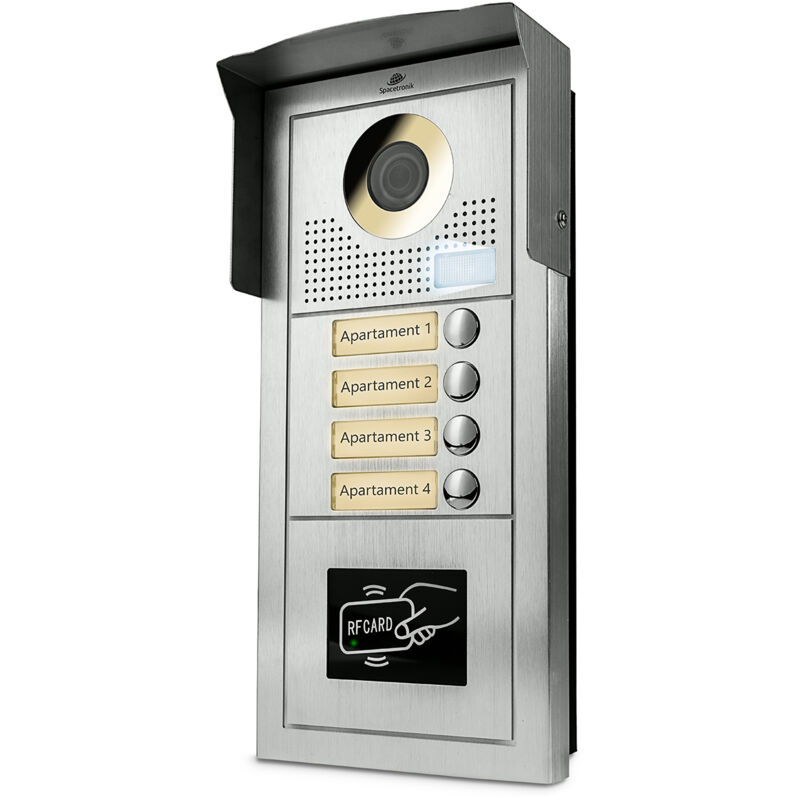 Interphone vidéo pour quatre familles Spacetronik SPD-DS914