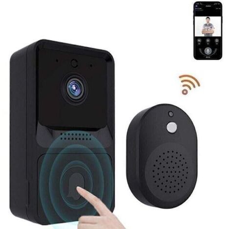 Interphone vidéo sans fil Smart WiFi - Caméra HD Vision nocturne à distance