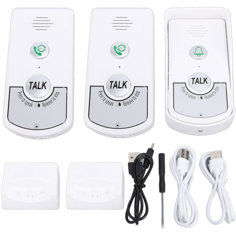 Interphone vocal à 2 voies, Kit sans fil pour la maison, système d'interphone intérieur et extérieur, portée de 1000m pour le bureau