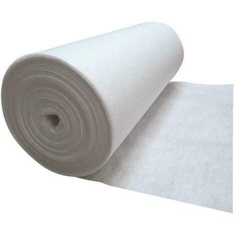Interplast – Géotextile aiguilleté non tissé 1 mètre large – 110 gr/m² pour séparation et drainage – Idéal pour massifs et allées de jardin