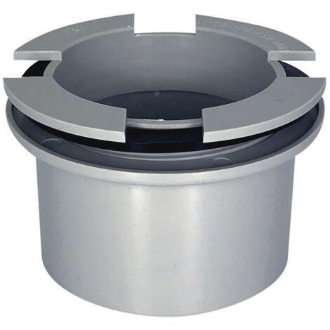 Interplast – Naissance gouttière à fond plat Ø80 en PVC gris – Évacuation efficace des eaux pluviales – Installation simplifiée par vissage