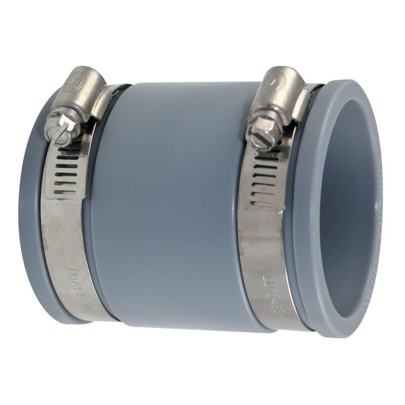 Interplast - Raccord pvc multi-matériaux Ø100-112 - Fitt - Gris - pvc