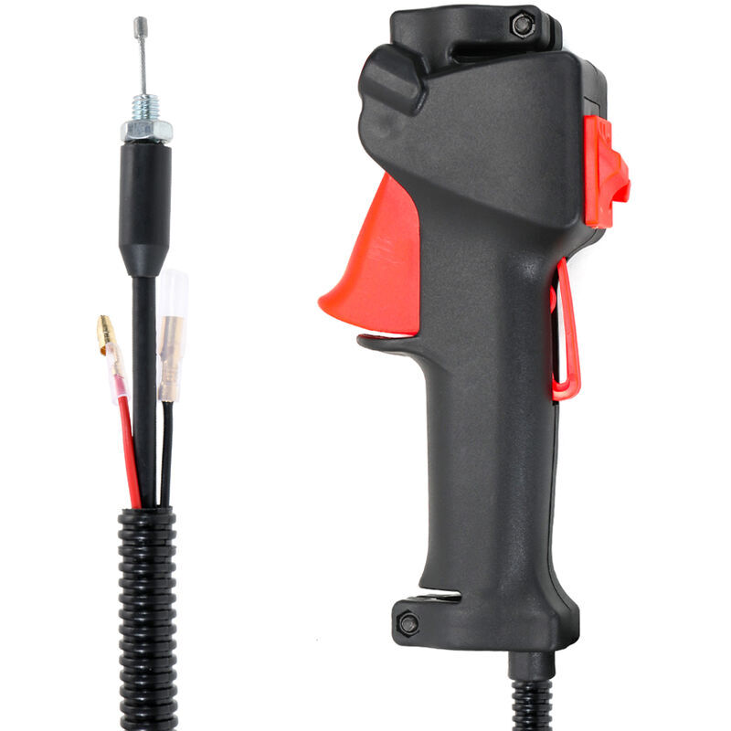 Interrupt d'accelerat de tondeuse Poignee manuelle d'acceleration, debroussailleuse, tondeuse a gazon, accessoires de tondeuse a gazon