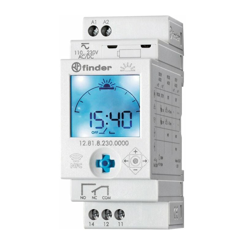 Interrupter horaire digital horloge astronomique journalière Finder