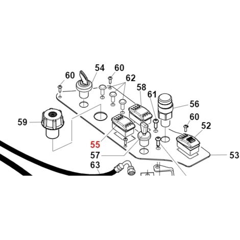 Interrupteur 12V clignotant TURBO1 ORIGINAL GIANNI FERRARI 00.40.00.2295