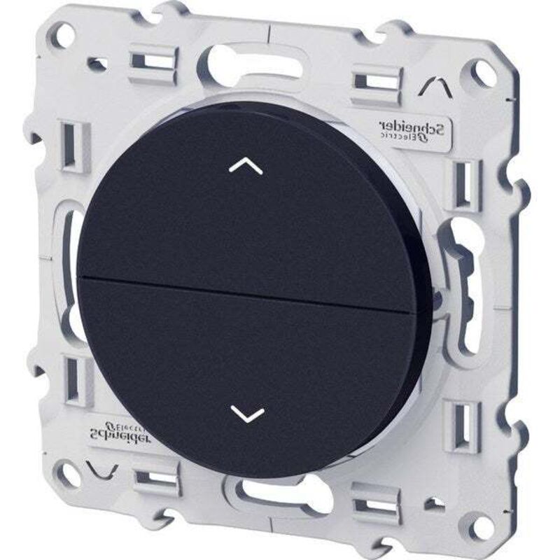 Schneider Electric - Interrupteur 3 boutons pour volets-roulants - Anthracite - Odace - Schneider
