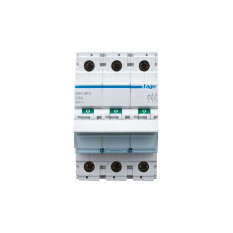 Interrupteur 3P 80A - COMMANDE SIGNAL HAGER SBN380