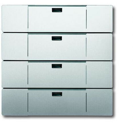 Interrupteur 4 Touches Waveline Pure Stainless Steel 2CKA006730A0043 ABB 587871