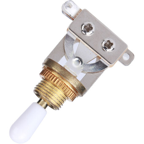 Interrupteur à 3 voies pour sélecteur de micro guitare, conversion tonalité, avec embout blanc