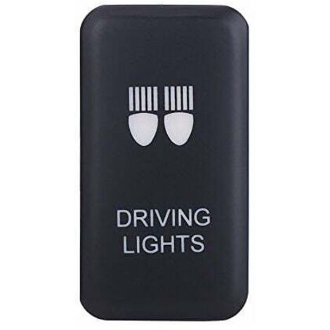 Interrupteur à Bascule 12V 0.5A Bleu Double Interrupteur avec Ligne 200mm Commutateur à LED Bouton-poussoir de Voiture(WORK LIGHTS)