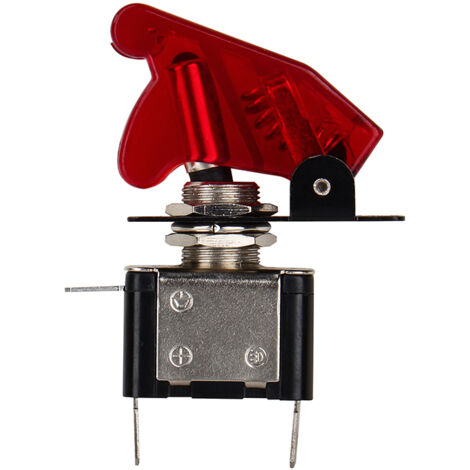 Interrupteur à bascule 12V 20A pour phare antibrouillard avec voyant LED rouge