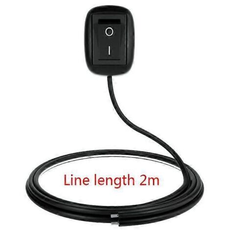 Interrupteur à bascule 12V DC type pâte pour feux de brouillard auto, lumières néon et anneaux LED. Commutateur électrique automobile 2M.