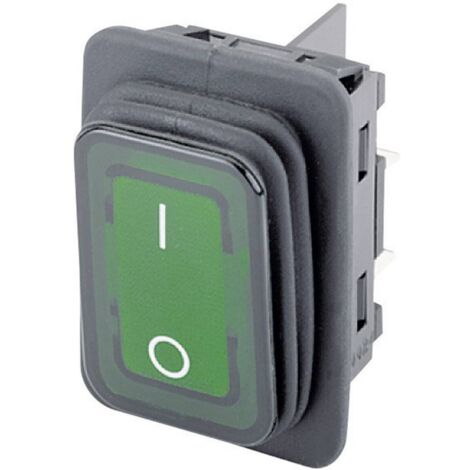 Interrupteur à bascule 250 V/AC 20 A – IP65 étanche – 2 x Off/(On) – Pour installation électrique professionnelle – 1 pc – Marquardt